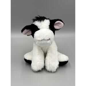 The Petting Zoo Cow Plush Black White 9” Stuffed Animal